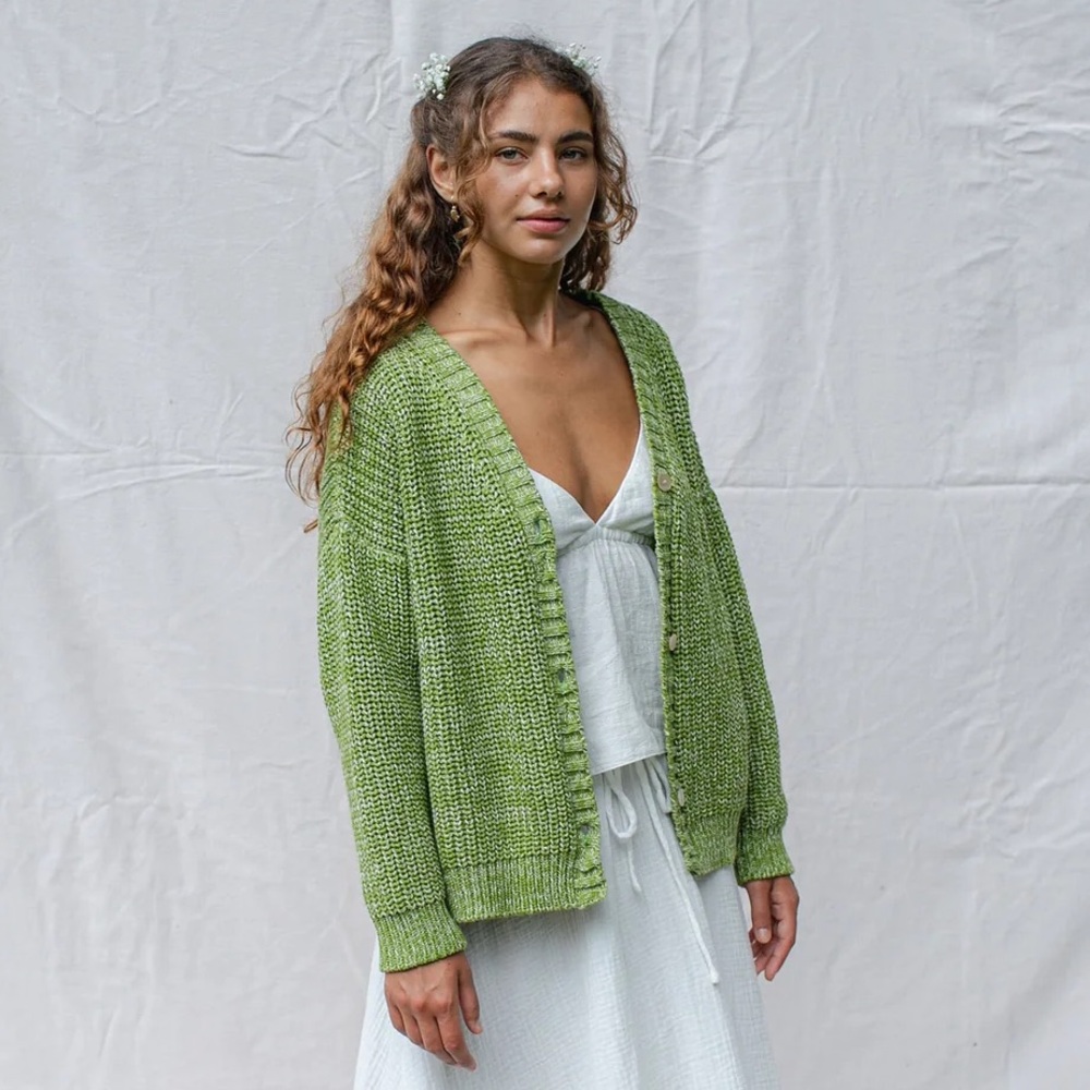 INDIGO LUNA HELGA CARDIGAN KIWI